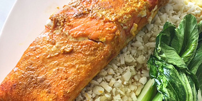 AIP Curried Salmon & Roasted Bok Choy