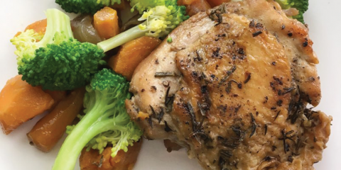 AIP Easy Slow Cooker Chicken Thighs and Vegetables